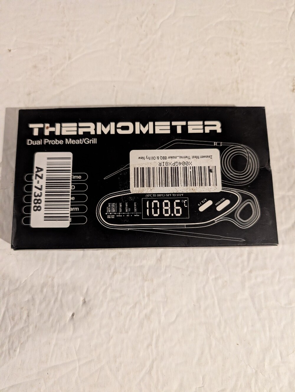 Zewwen Meat Thermometer Dual Meat/Grill New